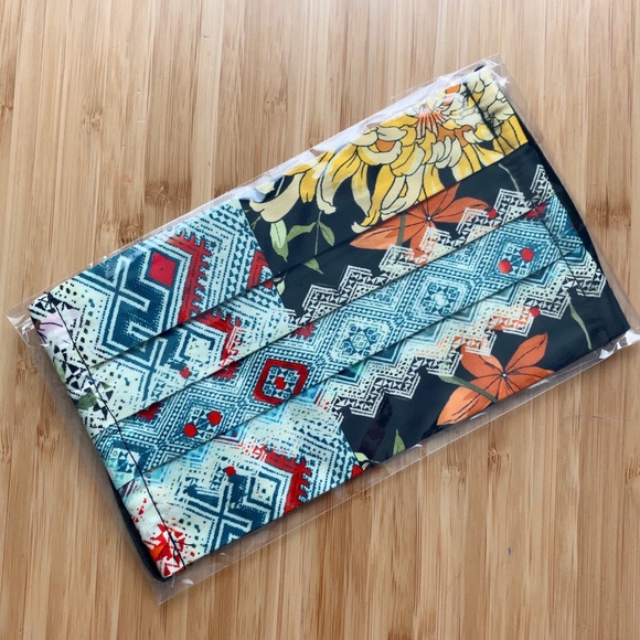 Johnny Was Other - Johnny Was Floral Cotton Sateen Face Mask